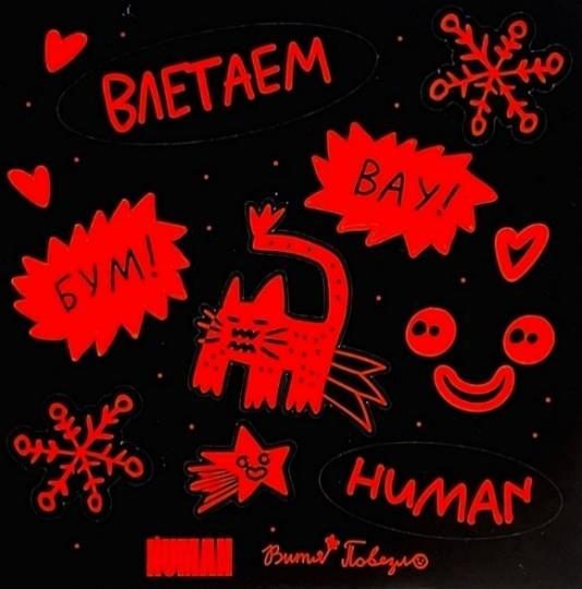 HUMAN — Новогодний подарок: плед и наклейки (фото 2)